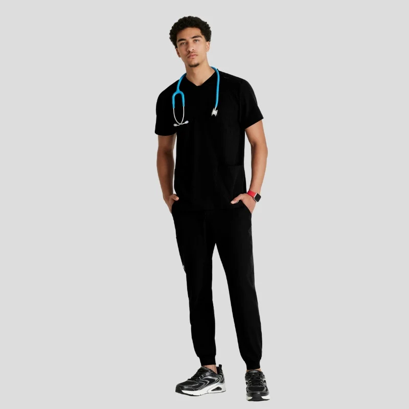 Crew Neck Jogger Men's Scrub Set - Image 15