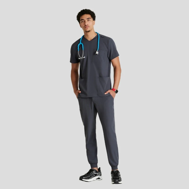 Crew Neck Jogger Men's Scrub Set - Image 21