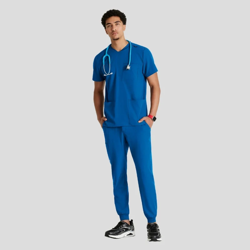 Crew Neck Jogger Men's Scrub Set - Image 24