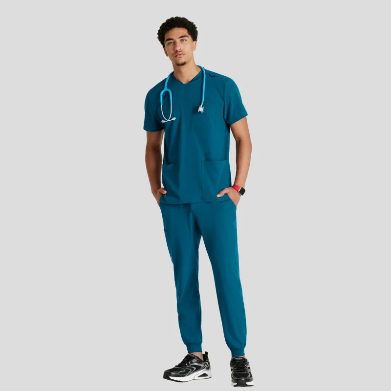 Crew Neck Jogger Men's Scrub Set - Image 27