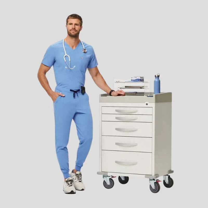 Leon & Tansen Jogger Men's Scrub Set - Image 32
