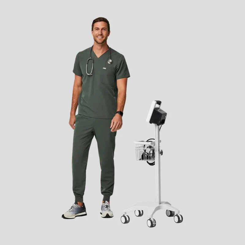 Leon & Tansen Jogger Men's Scrub Set - Image 36