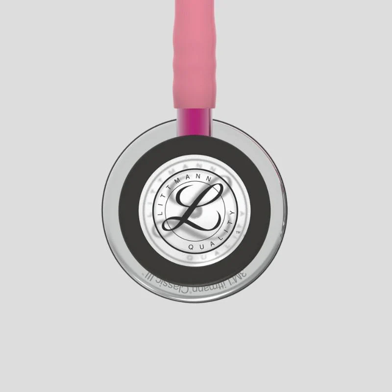 Littmann Classic III Monitoring Stethoscope | Mirror & Pearl Pink - Pink Stem 5962 - Image 5