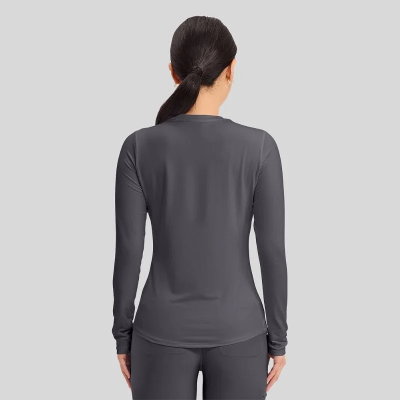 Women's Long Sleeve Underscrub Knit Tee - Image 4