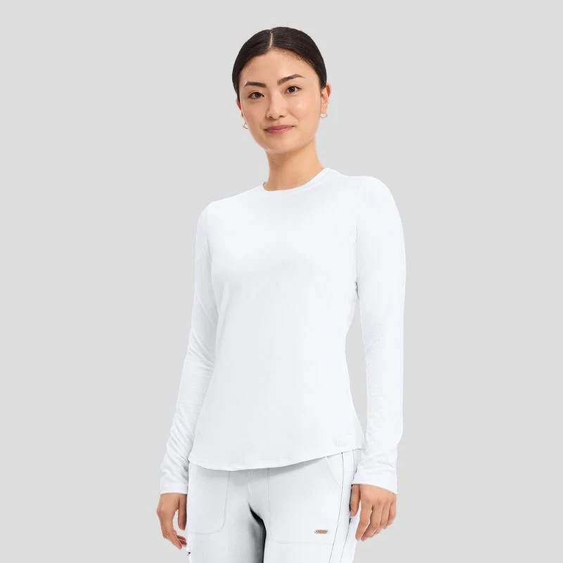 Women's Long Sleeve Underscrub Knit Tee - Image 5